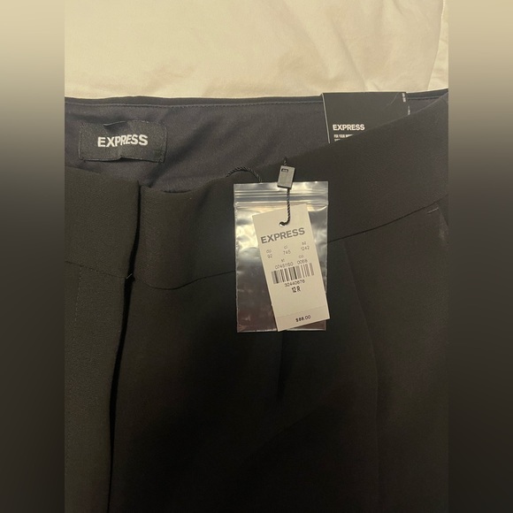 Express Super High Waisted Pleated Ankle Pants Size 12 - Picture 3 of 16